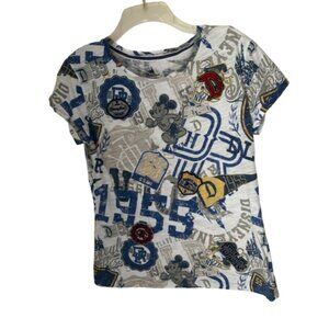 Disney Parks Disneyland Resort EST. 1955 Embroidered Patch Tee Woman Sz. M
